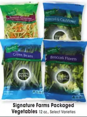 Jewel-Osco Signature farms packaged vegetables offer
