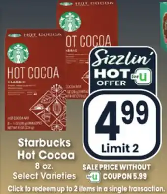 Jewel-Osco Starbucks hot cocoa offer