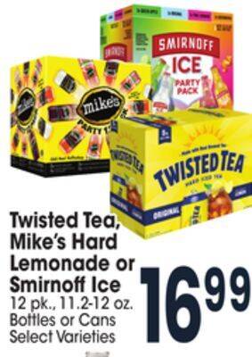 Jewel-Osco Twisted tea, mike's hard lemonade or smirnoff ice offer