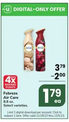 Jewel-Osco Febreze air care offer