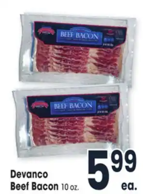 Jewel-Osco Devanco beef bacon offer