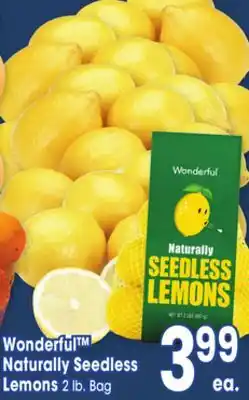 Jewel-Osco Wonderful naturally seedless lemons offer