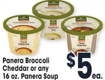 Jewel-Osco Panera broccoli cheddar or any 16 oz. panera soup offer