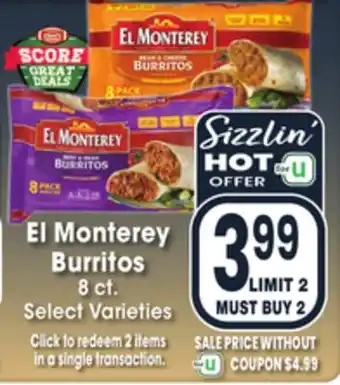 Jewel-Osco El monterey burritos offer