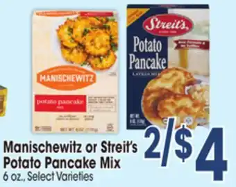 Jewel-Osco Manischewitz or streit's potato pancake mix offer