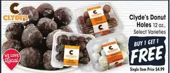 Jewel-Osco Clyde's donut holes offer