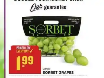 Food Lion Sorbet Grapes offer
