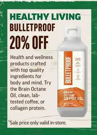 Central Market Healthy Living Bulletproof offer