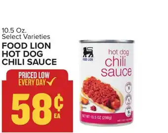 Food Lion Food Loin Hot Dog Chili Sauce offer