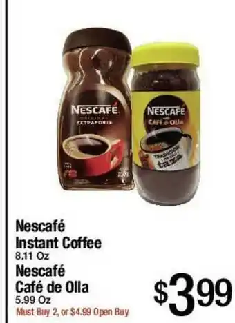 Jons International Nescafe Instant Coffee, Nescafe Cafe De Olla offer