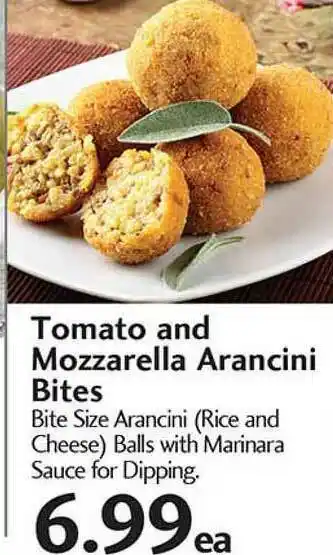 Sunset Foods Tomato And Mozzarella Arancini Bites offer