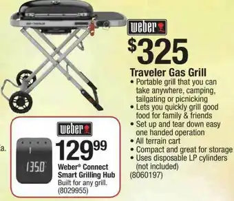Ace Hardware Weber Traveler Gas Grill offer
