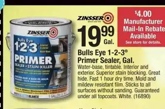 Ace Hardware Zinsser Bulls Eye 1-2-3 Primer Sealer, Gal. offer