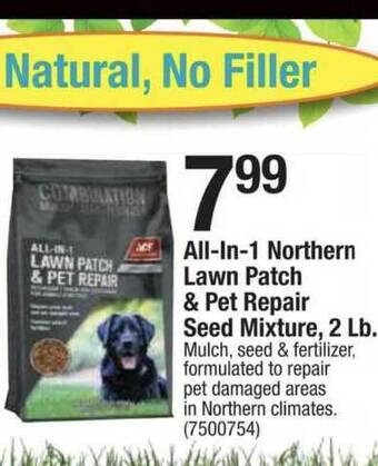Ace Hardware All-in-1 Northern Lawn Patch & Pet Repair Seed Mixture, 2 Lb. offer