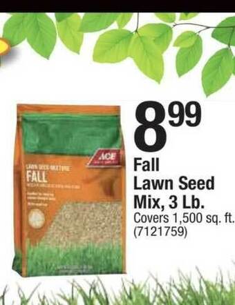 Ace Hardware Fall Lawn Seed Mix, 3 Lb. offer