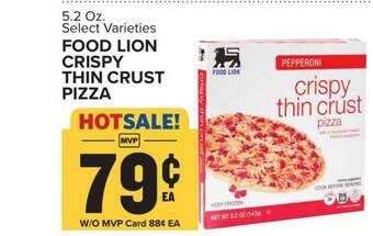 Food Lion Food Lion Crispy Thin Crust Pizza offer