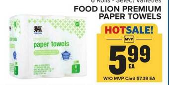 Food Lion Food Lion Premium Paper Towels offer