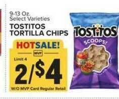 Food Lion Tostitos Tortilla Chips offer