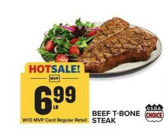 Food Lion Beef T-bone Steak offer