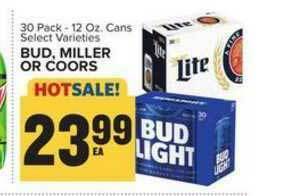 Food Lion Bud, Miller Or Coors offer