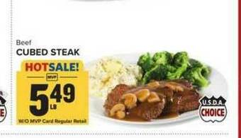 Food Lion Beef Cubed Steak offer