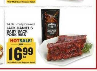 Food Lion Jack Daniel's Baby Back Pork Ribs offer