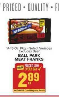 Food Lion Ball Park Meat Franks offer