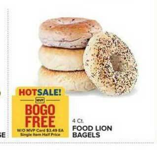 Food Lion Food Lion Bagels offer