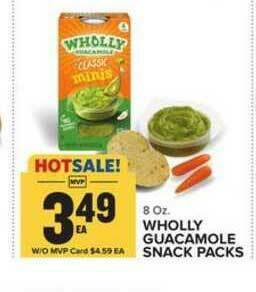Food Lion Wholly Guacamole Snack Packs offer