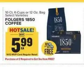 Food Lion Folgers 1850 Coffee offer