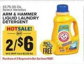 Food Lion Arm & Hammer Liquid Laundry Detergent offer