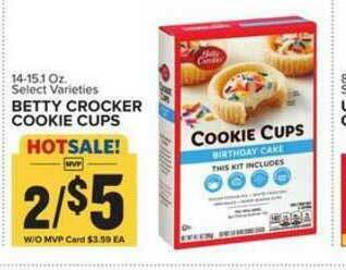 Food Lion Betty Crocker Cookie Cups offer