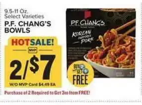 Food Lion P.f. Chang's Bowls offer