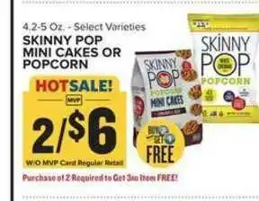 Food Lion Skinny Pop Mini Cakes Or Popcorn offer