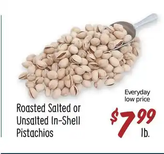 Sprouts Farmers Market Roasted salted or unsalted in-shell pistachios offer