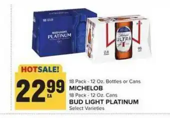 Food Lion Michelob, Bud Light Platinum offer