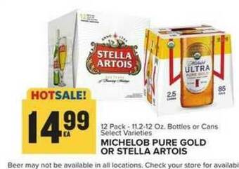 Food Lion Michelob Pure Gold Or Stella Artois offer