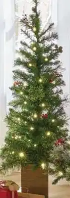 Ace Hardware 4' slim led mixed pine color-changing indoor/outdoor potted tree offer