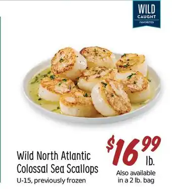 Sprouts Farmers Market Wild north atlantic colossal sea scallops offer