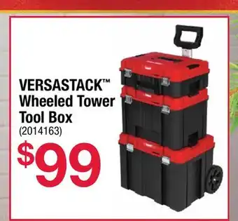 Ace Hardware Versastack wheeled tower tool box offer