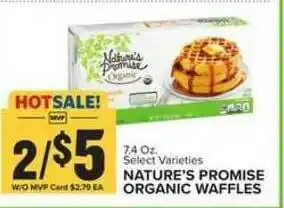 Food Lion Nature's Promise Organic Waffles offer