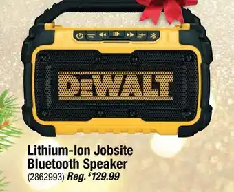 Ace Hardware Dewalt lithium-ion jobsite bluetooth speaker offer