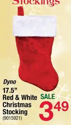 Ace Hardware Dyno 17.5 red & white christmas stocking offer