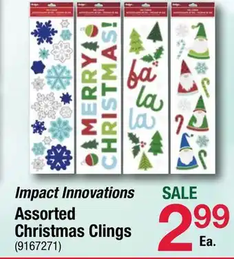 Ace Hardware Assorted christmas clings offer