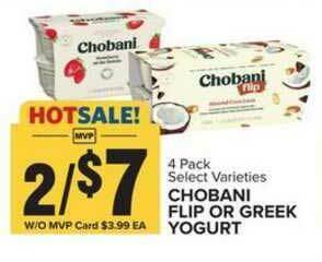 Food Lion Chobani Flip Or Greek Yogurt offer