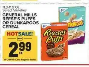 Food Lion General Mills Reese's Puffs Or Dunkaroos Cereal offer