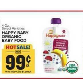 Food Lion Happy Baby Organic Baby Food offer