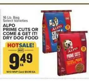 Food Lion Alpo Prime Cuts Or Come & Get It! Dry Dog Food offer