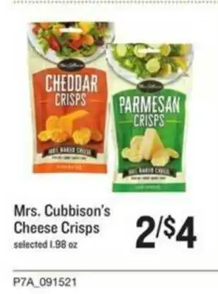 Lowes Foods Mrs. Cubbison's Cheese Crisps offer