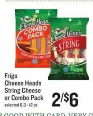 Lowes Foods Frigo Cheese Heads String Cheese Or Combo Pack offer